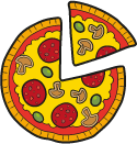 cartoon pizza