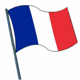 the french flag waving